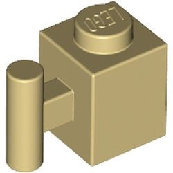 2921-2 Steen 1x1 met handvat crème NIEUW *1B032