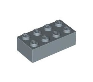 3001-55G Steen 2x4 blauw, zandkleurig gebruikt *1A062