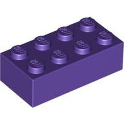 3001-89 Steen 2x4 paars, donker NIEUW *5K0000