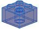 3003-14B BULKSTENEN: 100xSteen 2x2 transparant donkerblauw NIEUW *5K0000