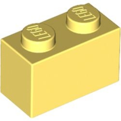 3004-103 Steen 1x2 geel, lichthelder NIEUW *