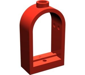 30044-5 Raam 1x2x2 2/3 ronde top rood NIEUW *1B281