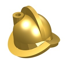 30048-65 Helm conquistador (col08-2/col114) goud, metallic NIEUW *0L0000