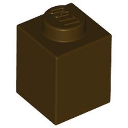 3005-120 Steen 1x1 bruin, donker NIEUW *