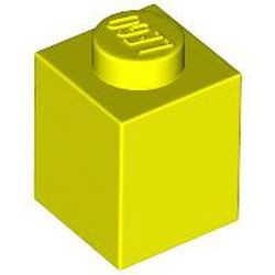 3005-236 Steen 1x1 neon geel NIEUW *