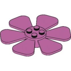 30078-47G Propellor 6 bladen 8x8 groot roze, donker gebruikt *1D042