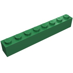 3008-6G Steen 1x8 groen gebruikt *1A028