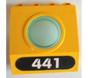 30080c01pb04-3G Paneel 3x3x3 Onderzeeër "441"sticker geel gebruikt *