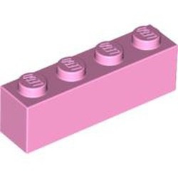 3010-104G Steen 1x4 roze, helder gebruikt *1A021