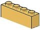 3010-31G Steen 1x4 oranje, midden gebruikt *1A021