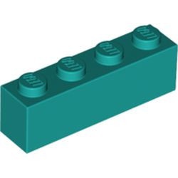 3010-39 Steen 1x4 turquoise, donker NIEUW *5K0000