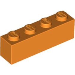 3010-4 Steen 1x4 oranje NIEUW *5K0000