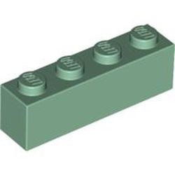 3010-48B BULKSTENEN: 100x Steen 1x4 groen, zandkleurig NIEUW *5K0000