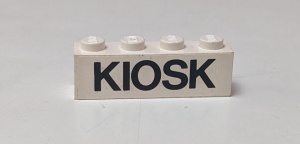3010pb068-1G Steen 1x4 KIOSK wit gebruikt *5V04-03