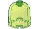 30151-16G Steen, 2x2x1 2/3 dome (hoog) transparant, neongroen gebruikt *1L000