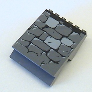 30156pb02-85G Paneel dakpan stenen muur patroon 4x6x6 grijs, donker (blauwachtig) gebruikt *5R0000