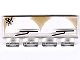 30161pa1-12G Ruit 1x4x1/3 met scharnier en ruitenwissers opdruk transparant gebruikt *5S075