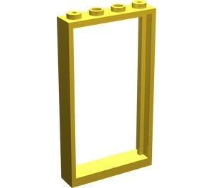 30179-3 Deur/raamframe 1x4x6 (4 gaatjes bovenin) geel NIEUW *