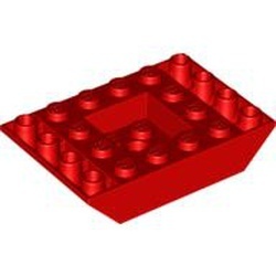30183-5G Omgekeerde dakpan 45 graden 4x6 dubbel (gevuld) rood gebruikt *1D030
