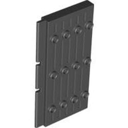 30223-11G Massieve rechthoekige kasteeldeur 1x5x7 1/2 zwart gebruikt *1C031