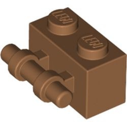 30236-150 Steen 1x2 met hendel aan zijkant caramel, midden NIEUW *1B040