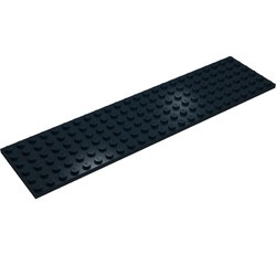 3026-11G Platte plaat 6x24 zwart gebruikt *1A047