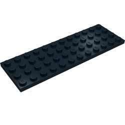 3029-11 Platte plaat 4x12 zwart NIEUW *5K0000