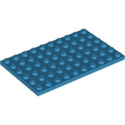 3033-153 Platte plaat 6x10 blauw, donkerazuur NIEUW *5K0000