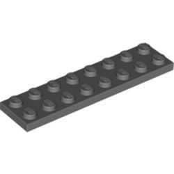 3034-85G Platte plaat 2x8 grijs, donker (blauwachtig) gebruikt *1A034
