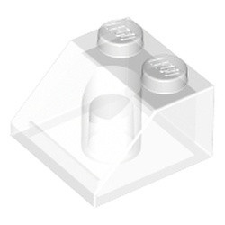 3039-12G Dakpan 45 graden 2x2 transparant gebruikt *1D021