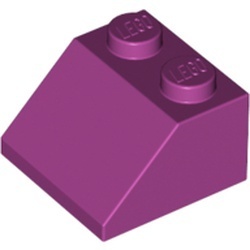 3039-71G Dakpan 45 graden 2x2 magenta gebruikt *1D021