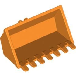 30394-4 Technic Graafschop 3x6 breed - 7 tanden verbinding 2 vingers oranje NIEUW *1R0000