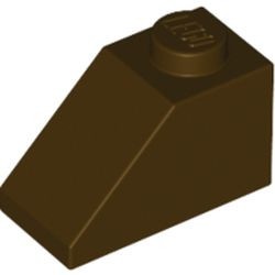 3040-120 Dakpan 45 graden 1x2 bruin, donker NIEUW *1B132