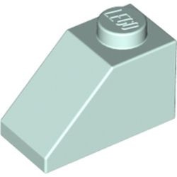 3040-152 Dakpan 45 graden 1x2 aqua, licht NIEUW *1B132