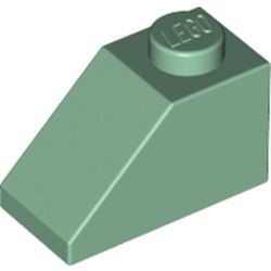 3040-48 Dakpan 45 graden 1x2 groen, zandkleurig NIEUW *1B131