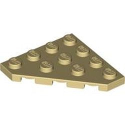 30503-2G Platte plaat 4x4 afgekapte hoek crème gebruikt *1G010