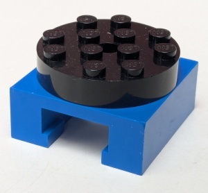 30516c02-7G Draaischijf 4x4 met hoge basis blauw gebruikt *0D000