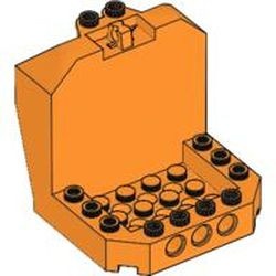 30619-4G Cockpit 6x6x5 met scharnier oranje gebruikt *
