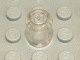 3062old-12G Steen 1x1 rond- zonder inkeping onder (classic) transparant gebruikt *1B334