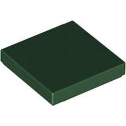 3068b-80 Tegel 2x2 groen, donker NIEUW *1B119