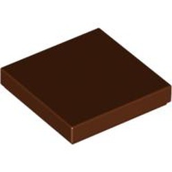 3068b-88 Tegel 2x2 bruin, roodachtig NIEUW *1B118