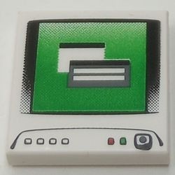 3068bpb0381-1 Tegel 2x2 Computer Monitor wit NIEUW *