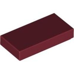 3069b-59G Tegel 1x2 rood, donker gebruikt *1B339