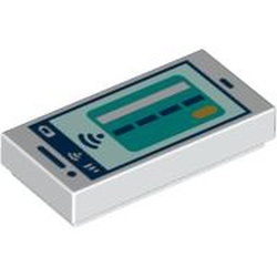 3069pb1062-1 Tegel 1x2 Telefoon wit NIEUW *1L000