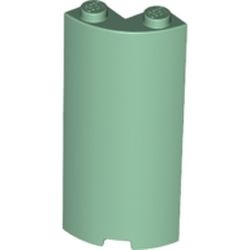 30987-48 Paneel kwart 2x2x5 met uitsnede groen, zandkleurig NIEUW *5D0000