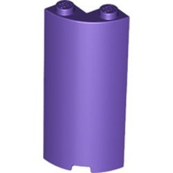 30987-89 Paneel kwart 2x2x5 met uitsnede paars, donker NIEUW *5D0000