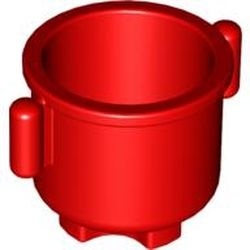 31042-5G DUPLO ketel met gesloten hendels rood gebruikt *