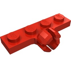 3183-5G Platte plaat 1x4 contra trekhaak rood gebruikt *0L000