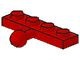 3184-5G Platte plaat 1x4 met trekhaak rood gebruikt *0L000