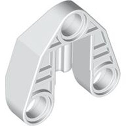 32175-1G Technic, Verbinder 3x3 met as en drie pingaten wit gebruikt *0B008